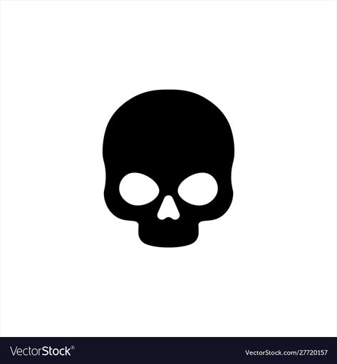 Skull Minimalist, Skull Icon, Small Skull, Vector Icons, Png Images, White Background, Vector Images, Vector Free, Illustrator