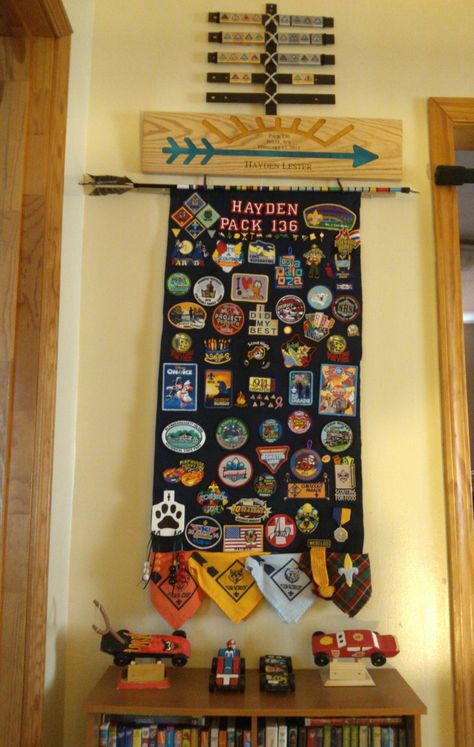 Arrow of Light, Webelos, Cub Scout Belt Loop Display, Cub Scout Patch Display. Cub Scout Patches, Cub Scouts Wolf, Cub Scouts Bear, Boy Scouts Eagle, Cub Scout Crafts, Cub Scouts Tiger, Wolf Scouts, Bear Scouts, Eagle Scout Ceremony