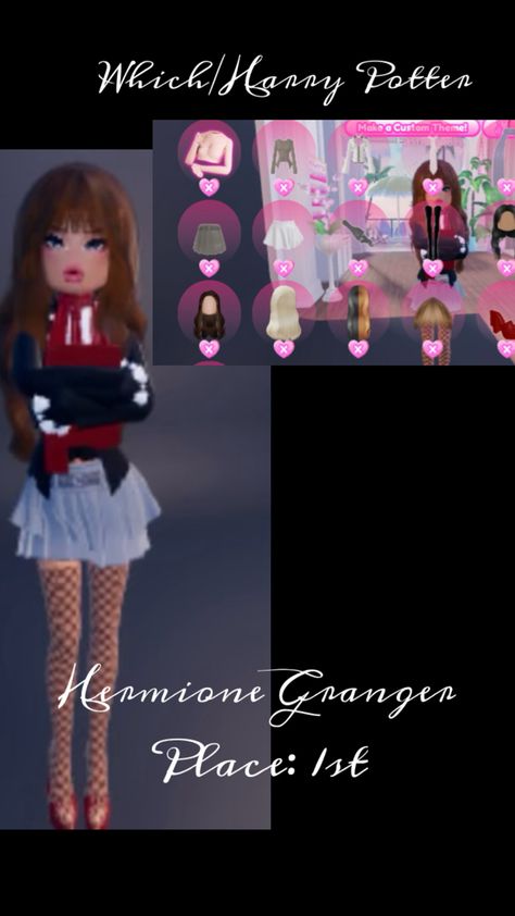 Dress to Impress Custom Theme, Hermione, Dress To Impress, Harry Potter