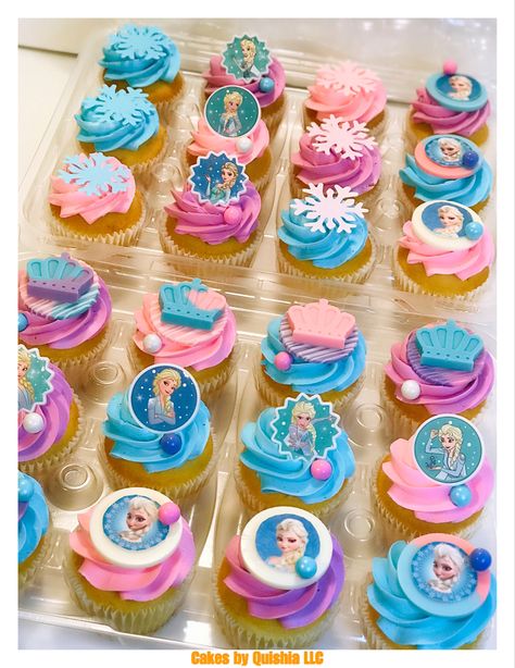 Frozen Cupcake Design, Frozen Cupcake, Frozen Cupcakes, Frozen Cake, Cupcake, Frozen, Cake, Design