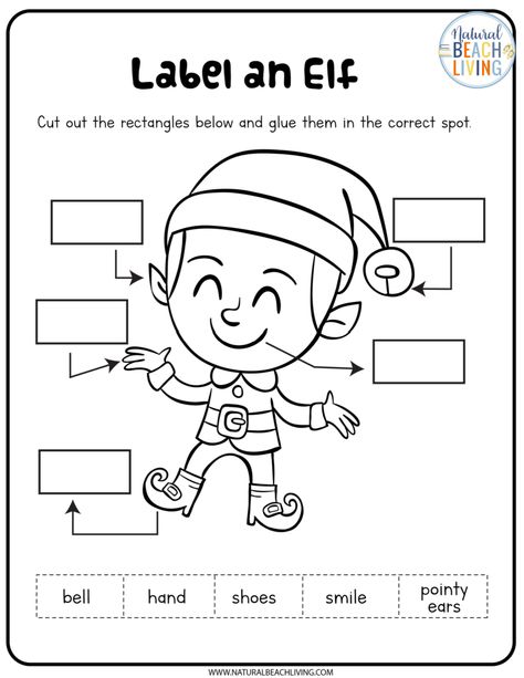 Elf Hide And Seek Note, Elf Kindergarten Activities, Elf Worksheets For Preschool, Elf Worksheets Free Printables, Elf Activities For Kindergarten, Elf Craft Preschool, How To Catch An Elf, Elf On The Shelf Crafts For Kids To Make, How To Catch An Elf Activities