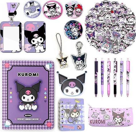 Kawaii Office Supplies, Unique School Supplies, Kawaii Office, Hello Kitty School, Hello Sticker, Cute Kuromi, Office Supplies Gift, Sanrio Accessories, Money Wallpaper Iphone