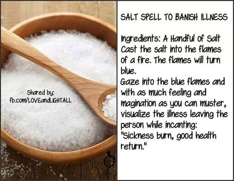 Witchcraft For Illness, Protection From Illness Spell, Hoodoo Health Spell, Banish Illness Spell, Get Rid Of Sickness Spell, Spell For Illness, Salt Spells For Protection, Banishing Illness Spell, Spells To Heal Illness