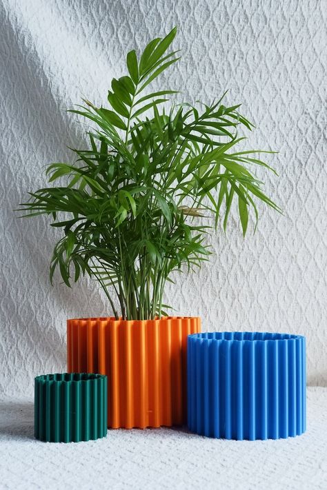 CURLY WURLY Plant Pot Plant Based Plastic Eco-friendly 3D Printed Planter - Etsy Product Moodboard, Dinosaur Theme Room, Memphis Movement, Movement Art, Curly Wurly, Plant Pot Design, Dinosaur Room, House Plant Pots, 3d Printing Art