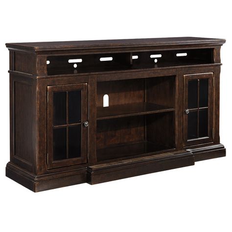 Found it at Wayfair - TV Stand Tv Shelving Unit, Enclosed Shelves, Large Tv Stand, Storage Cubbies, Tv Stand For Sale, Large Tv Stands, Wooden Tv Stands, Large Tv, Cool Tv Stands