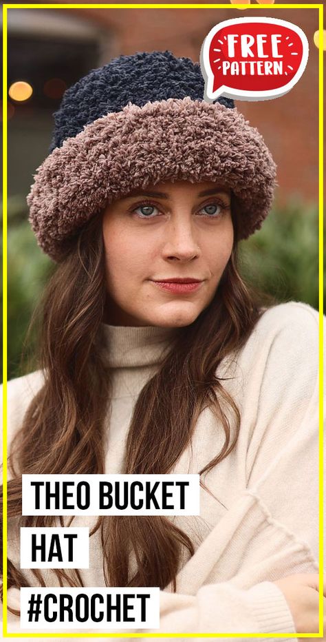 Knit Hat With Bulky Yarn, Crochet Flat Top Hat Pattern Free, Crochet Newsboy Hat Free Pattern Women, Crochet Chunky Yarn Hat Pattern Free, Winter Crochet Hats For Women, Crochet Winter Bucket Hat Free Pattern, Crochet Hats For Women Free Pattern, Crochet Hat With Brim Free Pattern, Crochet Winter Bucket Hat