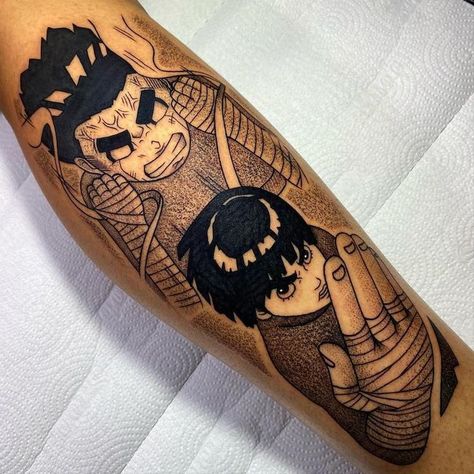 Loving these awesome forearm tattoo designs for me. This is a tattoo of Rock Lee from the anime Naruto. Rock Lee Tattoo Ideas, Rock Lee Tattoo, Forearm Tattoo Ideas For Men, Forearm Tattoos For Men, Tattoo Ideas For Females, Forearm Tattoo Ideas, Ems Tattoos, Bum Tattoo, Elements Tattoo