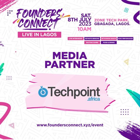 Flyer design for sponsors Techpoint Africa Sponsors Poster Design, Sponsor Poster Design, Sponsorship Poster Design, Sponsorship Flyer Design, Sponsorship Flyer, Thank You Sponsors, Event Entry, Media Infographic, Event Sponsorship