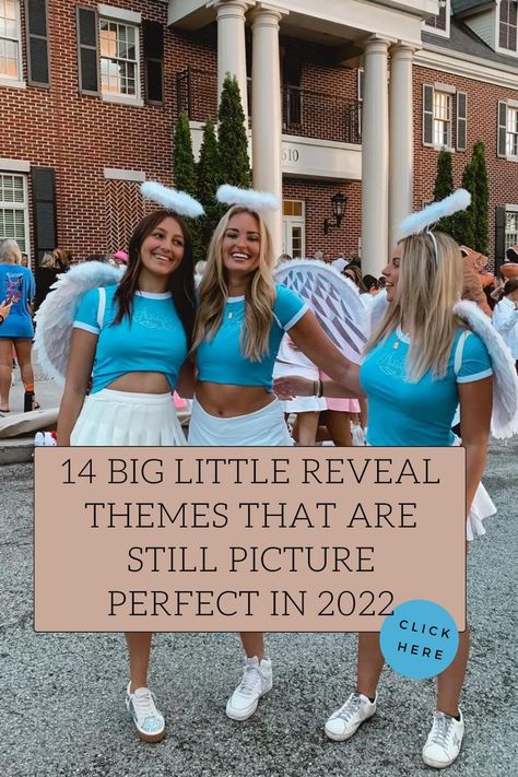 The Big Little reveal themes are a big part of sorority greek life! Depending on your sorority, you will get to choose a theme both you and your little enjoy. Sorority Reveal Boxes, Cute Big Little Reveal Themes, Big Little Reveal Themes, Big Sister Reveal, Sorority Reveal Shirts, Big Little Sorority Shirts, Big/little Baskets, Sorority Themes, Big Little Sorority