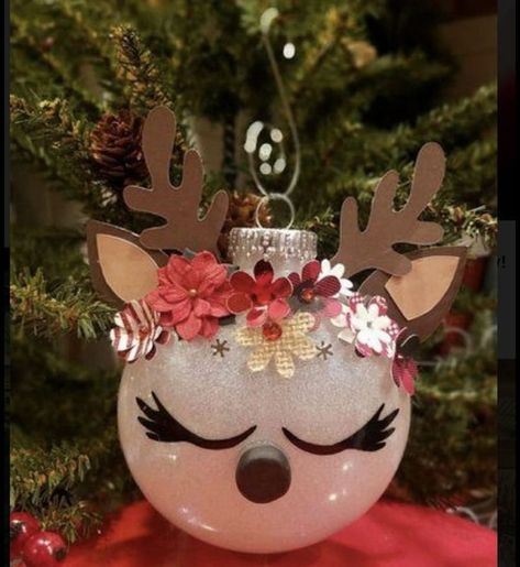 Crafty Christmas Gifts, Christmas Ideas For Boyfriend, Reindeer Ornament, Snowman Christmas Decorations, Handmade Flowers Paper, Christmas Gifts For Boyfriend, Holiday Crafts Christmas, Christmas Ornaments Homemade, Christmas Ornament Crafts