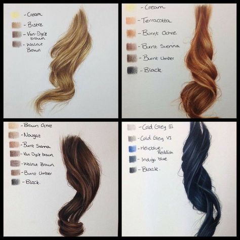 Prismacolor Art, Drawing Hair, Types Of Hair, Coloring Tips, Hair Drawing, Colored Pencil Techniques, Prismacolor Pencils, Pencil Art Drawings, Color Pencil Art