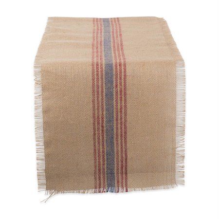 Blue Barn, Burlap Table, Printed Table Runner, Foyer Table, Seasonal Displays, Burlap Table Runners, Red Barns, French Blue, Linen Table Runner