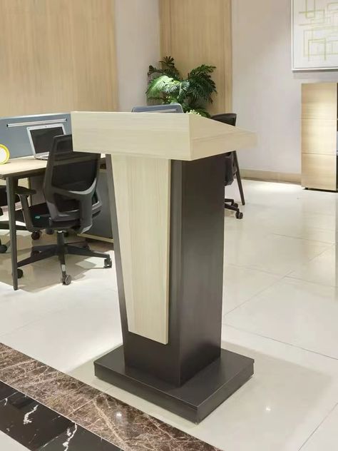 Lecture Stand Design, Rostrum Design, Podium Design Stand Ideas, Church Pulpit Design Ideas, Sofa Frame Construction, Church Pulpit, Green Wall Design, Podium Design, Bed Back Design