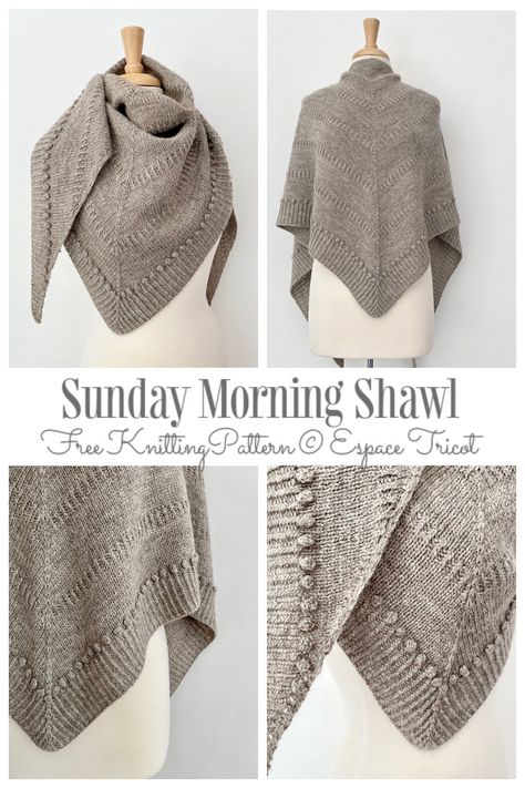 Sunday Morning Wrap Shawl Free Knitting Patterns - Knitting Pattern Knit Wrap Shawl, Shawl Knit Patterns, Dk Weight Shawl Knitting Patterns, Poncho Patterns Knitted, Knit Prayer Shawl Pattern Free, Knitting Wrap Patterns Free, Easy Knit Wrap Pattern Free, Worsted Weight Shawl Patterns, Free Knitting Shawl Patterns For Women