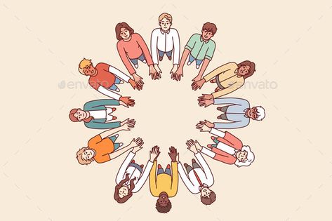 Friendly People Stand in Circle Hold Hands People Holding Hands, Indian People, People Sitting, Sustainable Design, Graphic Design Art, Holding Hands, Hold On, Design Art, Abstract Art