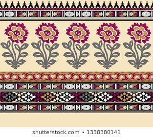 Seamless paisley borders | Stock Photo and Image Collection by a1 minnnn | Shutterstock Mughal Art Paintings, Pen Art Work, Native American Patterns, Ajrakh Prints, Print Design Art, Paisley Art, Textile Prints Design, Baroque Design, Border Embroidery Designs