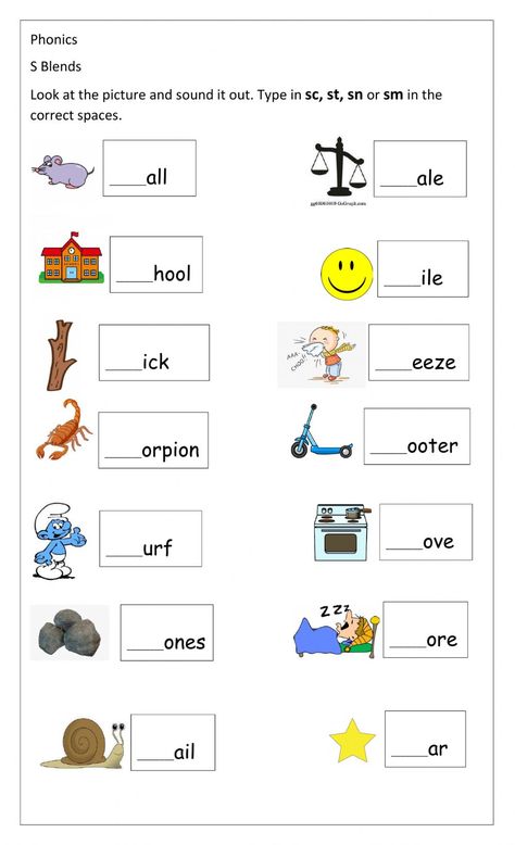 S Blends Worksheets, English Excercise, Blending Worksheets, Phonic Worksheet, Blending Sounds Activities, Phonics Blends Worksheets, End Blends, Activities For Special Needs, Grade 1 Lesson Plan