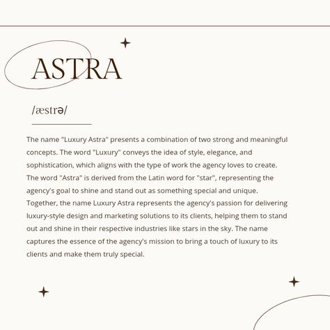 Astra Name, Word Meaning Aesthetic, Astra Core, Creative Company Names, Imvu Aesthetic, Mystical Names, Moon Meaning, Luxury Brand Names, Unique Girl Names