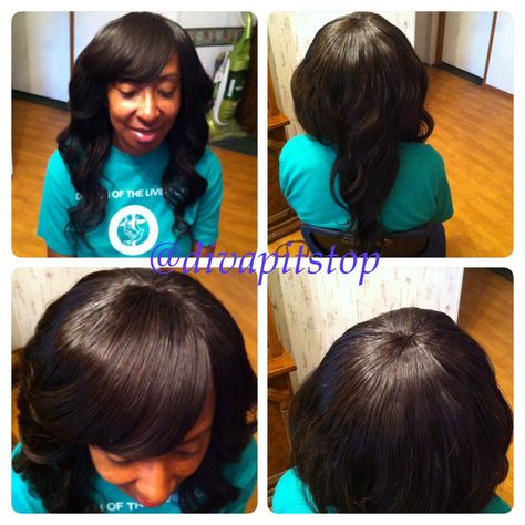 Full sew in no leave out! Instagram @divapitstop BeYOUty Virgin Hair 12/14/16 from www.divapitstop.com Full Head Weave No Leave Out, Full Sew In Weave No Leave Out Bangs, Full Sewin No Leave Out, Quick Weave No Leave Out, Full Sew In Weave No Leave Out, Full Sew In Weave, Weave Ideas, Sew In Weave Hairstyles, Lock Styles