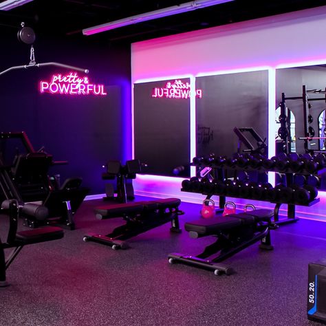 Who said workouts had to be boring? Not at The Babe Cave! Join Coach Cass for some serious sweat sessions and good vibes only! 💖 #womensfitness #fitnesscoach #michigangym #portage #kalamazoo #hiit #pilates #strengthtraining Neon Gym, Private Gym, Gym Business, Dream Gym, Weight Room, Gym Room At Home, Pink Gym, Gym Interior, Babe Cave