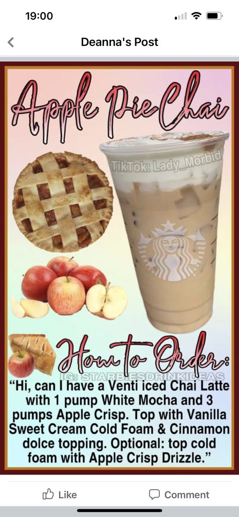 Starbucks Halloween Drinks, Menu Starbucks, Starbucks Secret Menu Recipes, Homemade Recipe Books, Cold Starbucks Drinks, Iced Chai Latte, Starbucks Drinks Diy, Secret Starbucks Recipes, Iced Starbucks Drinks