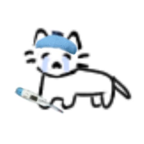 Sick Cat Reaction Pic, Sick Reaction Pic, Sick Doodles, Sick Pfp, Reaction Drawing, Sick Meme, Cursed Emojis, Silly Kitties, Random Doodles