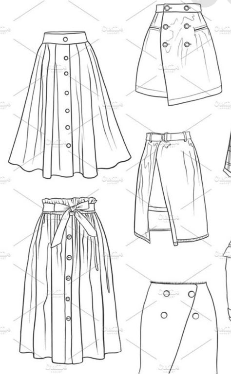 Shirt Design Drawing Sketch, Skirt Sketches Fashion Drawings, Skirts Drawing, Skirt Sketch, Skirt Drawing, Fashion Design Jobs, Fashion Illustration Poses, Fashion Illustration Collage, Rok Mini