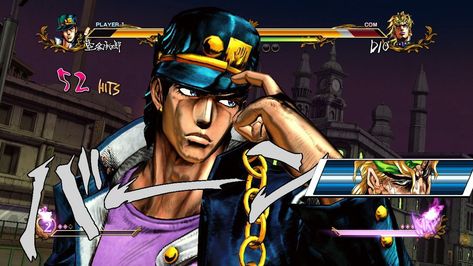 All Star Battle Jojo, Jojo Eyes Of Heaven, Jojo Eyes, Jojo All Star Battle, Eyes Of Heaven, Battle Star, Jotaro Kujo, Battle Games, Player 1