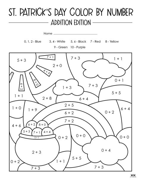 St Patrick’s Day Color By Number, St Patricks Day Worksheets 2nd Grade, Free Printable St Patricks Day Crafts, Homeschool St Patricks Day, St Patricks Day In The Classroom, Free Printable St Patricks Day Activities, Spring Color By Number Free, Free Printable Color By Number Pages, St Patricks Day Activity Sheets