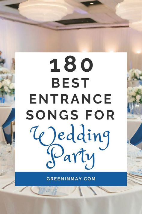 Set the tone for your wedding ceremony with these 180+ entrance songs for bridesmaids and groomsmen. From classical to contemporary, these songs will create the perfect ambiance and make your wedding day even more special. Bridal Party Songs Entrance Ceremony, Bridesmaid Entrance Songs, Songs For Bridesmaids, Wedding Party Entrance Songs, Wedding Party Entrance, Bridal Party Entrance Song, Reception Entrance Songs, Wedding Entrance Songs, Wedding Planning Templates