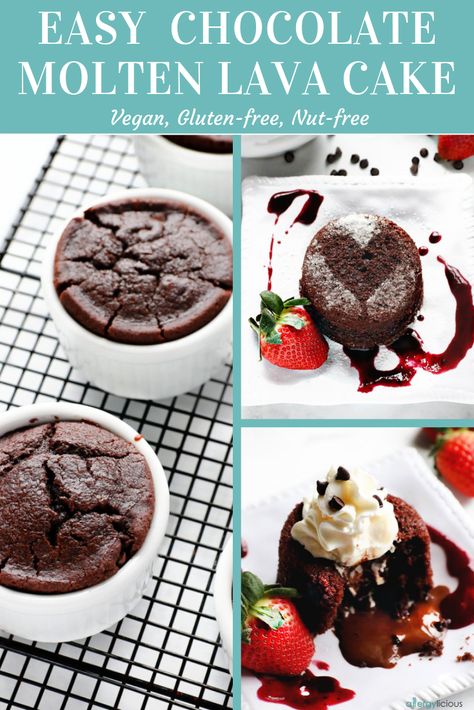 Choc Lava Cake, Chocolate Molten Lava Cake, Chocolate Lava Cakes, Molten Lava Cake, Valentines Chocolate, Chocolate Lava Cake Recipe, Cake Donuts Recipe, Molten Chocolate Lava Cake, Lava Cake Recipes