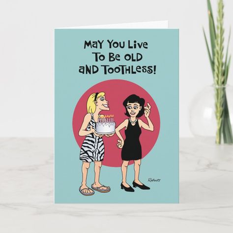 Funny Birthday Wish for Female Friend Card | #40thbirthday #female #sister #friendship #humorous #35thbirthday #funny #overthehill #friend #bff Bff Birthday Card, Sister Birthday Quotes Funny, Funny Happy Birthday Greetings, Birthday Wish Card, Friend Cards Funny, Happy Birthday Wishes For A Friend, Short Birthday Wishes, Funny Wishes, Happy Birthday Bestie