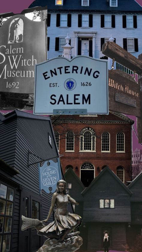 #Wallpaper #Aesthetic #Salem #Mass #Massachusetts #spooky #WitchCity #HocusPocus #Witch #Halloween #Purple #Oldbuildings #spooky Salem Massachusetts Aesthetic, Ma Wallpaper, Halloween In Salem, Massachusetts Aesthetic, Salem Mass, Witch Wallpaper, Halloween Purple, New York Pictures, Salem Massachusetts