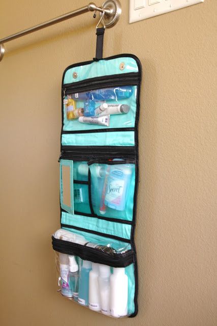 Organized Travel: Toiletry Bags - Simply Organized Simply Organized, Organized Travel, Trip Planner, Sewing Organization, Travel Toiletries, Toiletry Bag Travel, Travel Organization, Hanging Bag, Packing Tips For Vacation