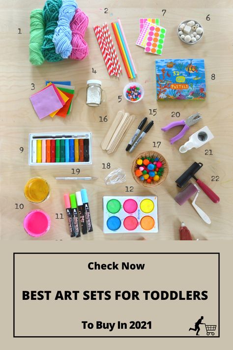 Best Art Sets for Toddlers Toddler Art Supplies, Kinds Of Art, Easy Toddler Activities, Easy Toddler, Kids Art Supplies, Homeschool Activities, Toddler Art, Art Kits, Literacy Activities