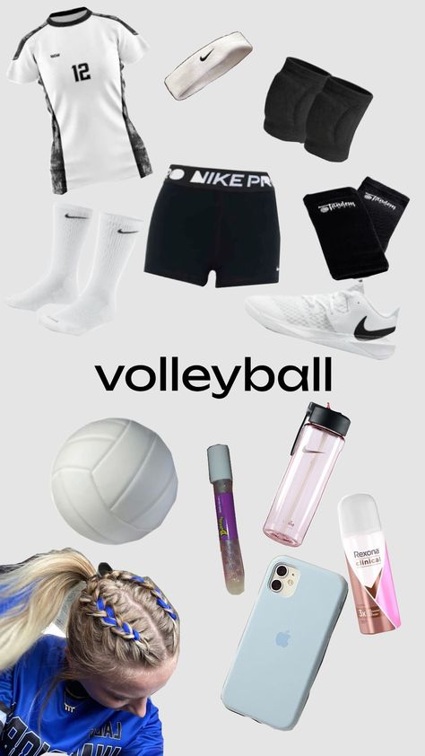 #volleyball # volleyballday Must Haves For Volleyball, Volleyball Wallpaper Iphone, Sports Bag Essentials, Volleyball Fits, Aesthetic Volleyball, Cutesy Outfits, Volleyball Aesthetic, Vollyball Outfits, Volleyball Things