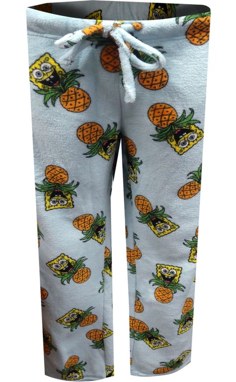 So soft and cozy! These amazingly soft plush lounge pants for women feature SpongeBob and his famous pineapple home in an all over tossed pattern on a light blue background. Machine washable with a covered elastic waistband with drawstring tie. Get ready for a SpongeBob marathon in lounging style! If between sizes, order up. Remus Outfit, Spongebob Pajama Pants, Fuzzy Pj Pants, Cute Disney Pajama Pants, Spongebob Pajamas, Disney Pj Pants Women, Disney Pajama Pants, Sponge Bob Square Pants, Country Jeans