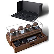 Check this out on Amazon Mens Jewelry Box, Wood Watch Box, Wooden Watch Box, Mens Watch Box, Watch Display Case, Leather Watch Box, Watch Organizer, Wooden Watches For Men, Watch Holder