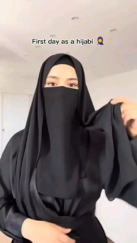 Hijab Veil Style, Hijab On Abaya, Niqab Fashion Hijab Outfit, Nikab Girl, Jilbab Hijab Style, Abaya With Niqab, Niqabi Outfit, Niqab Ideas, Niqab Inspiration