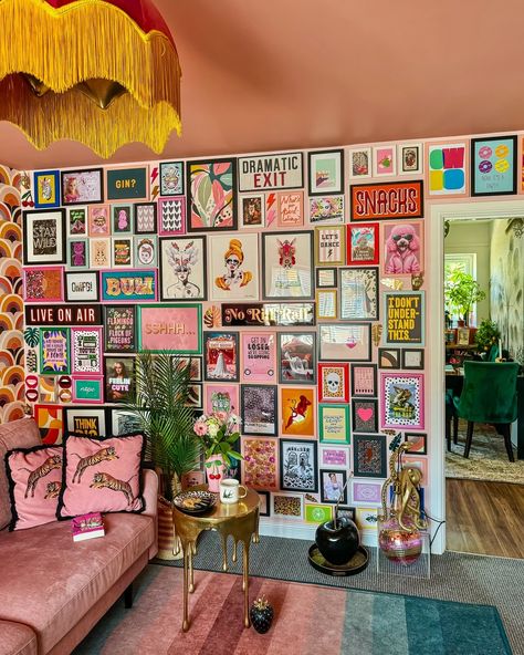 Pink Gallery Wall, 2 Tattoo, Rockett St George, Pink Vase, Maximalist Decor, Pastel Pink Aesthetic, Pink Cherry, Gallery Walls, Studio Ideas