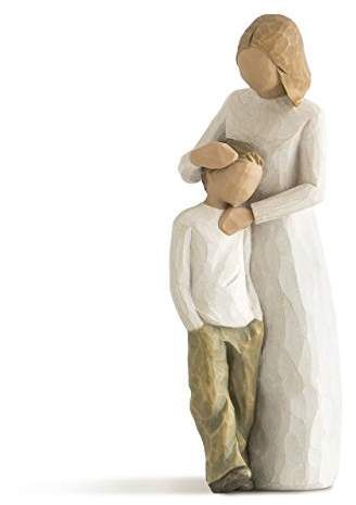 $24.15 marked down from $29! Willow Tree hand-painted sculpted figure #motherson #mom #son #willowtree #gift #mothersday Willow Tree Figures, Mother Son Gift, Willow Tree Figurines, Mother Of The Groom Gifts, Mother And Son, Mother Son, Cast Stone, Willow Tree, Son Gift