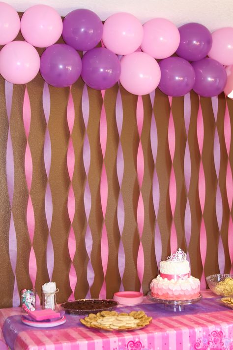 Pink Purple Party Theme, Purple Pink Party Decorations, Purple Pink Birthday Theme, Pink And Purple Theme Birthday Party, Purple Birthday Party Decorations Simple, Pink Purple Birthday Decorations, Simple Princess Party Decorations, Diy Pink Birthday Decorations, Purple And Pink Party Decorations