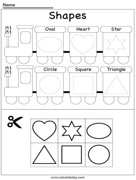 Train Writing Activities, Train Shapes Preschool, Transportation Shapes Preschool, Prek 3 Worksheets Free Printables, Activities With Shapes Preschool, Shape Review Preschool Free Printables, Kindergarten Worksheets Shapes, Shapes Activities For Preschoolers, Playschool Worksheets