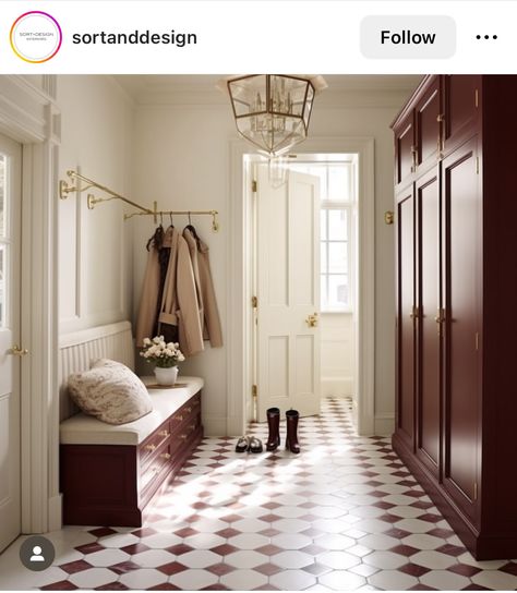 Spanish Laundry Room Ideas, Pink Boot Room, Mudroom Tiles, Bootroom Utility, Big Mudroom, Mudroom Build, Boot Room Ideas, Laundry Room/mud Room, Mud Rooms