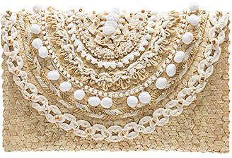 #affiliatead -- Mystique White Clutch -- #chic only #glamour always White Clutch Purse, Pom Pom Clutch, Clutches Purse, Pom Pom Purse, Summer Clutch, Boho Clutch, Bohemian Bag, Straw Purse, Woven Bags