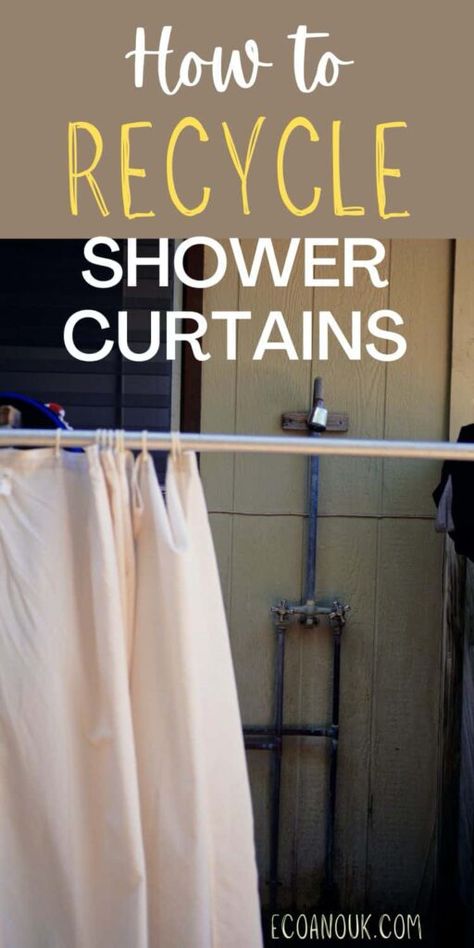 Can You Recycle Shower Curtains? Plastic Shower, Plastic Shower Curtain, Cleaning Curtains, Cleaner Recipes, Mattress Cleaning, Kitchen Cleaning Hacks, Recycled Projects, Toilet Cleaning, House Smells