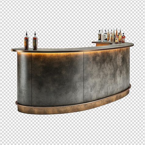 Bar counter isolated on transparent back... | Premium Psd #Freepik #psd #table #interior #sofa #furniture Table Png, Background Bar, Bar Background, Interior Sofa, Bar Counter Design, Pop Up Cafe, Bar Stand, Bar Plans, Bar Shelf