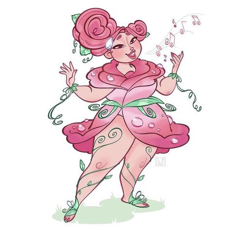 Pink Fairy Character Design, Fairy Character Design, Fairy Character, Positivity Art, Body Positivity Art, Fantasy Clothes, Pink Fairy, Earth Design, Outfit Design