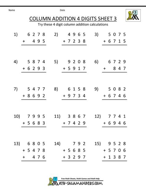 Free Printable Addition Worksheets 3rd Grade Doubles Worksheet, Column Addition, Free Addition Worksheets, Easy Math Worksheets, Math Fractions Worksheets, Printable Multiplication Worksheets, Math Fact Worksheets, Math Practice Worksheets, Math Addition Worksheets