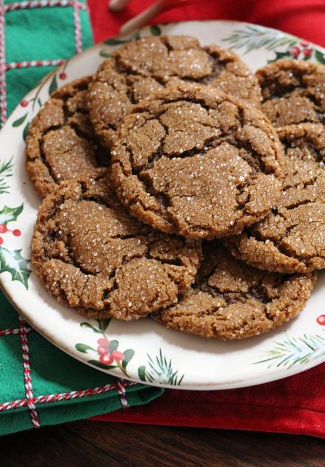 Pumpkin Chip Cookies, Gingerdoodle Cookies, Pumpkin Chip, Chewy Molasses Cookies, Chewy Gingerbread Cookies, Baking Christmas, Ginger Molasses Cookies, Jam Cookies, Molasses Cookies